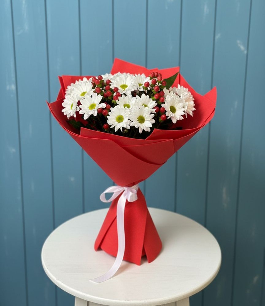 Букет цветов из: Хризантемы в Петухово