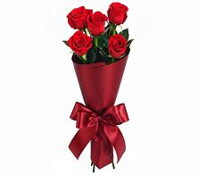 Букет 5 Красных роз Эдлесс Лав в Петухово