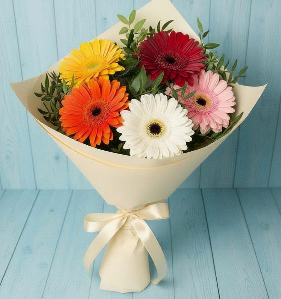 Букет цветов из: Герберы в Петухово