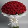 Букет 101 Красная роза Блэк Мэджик в Петухово