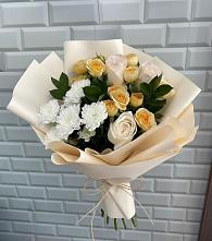 Букет цветов из:  Розы и Хризантемы в Петухово