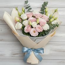 Букет цветов из:  Лизиантусы в Петухово