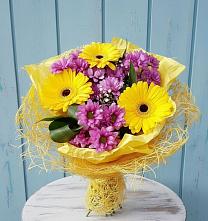 Букет цветов из:  Хризантемы и Герберы в Петухово