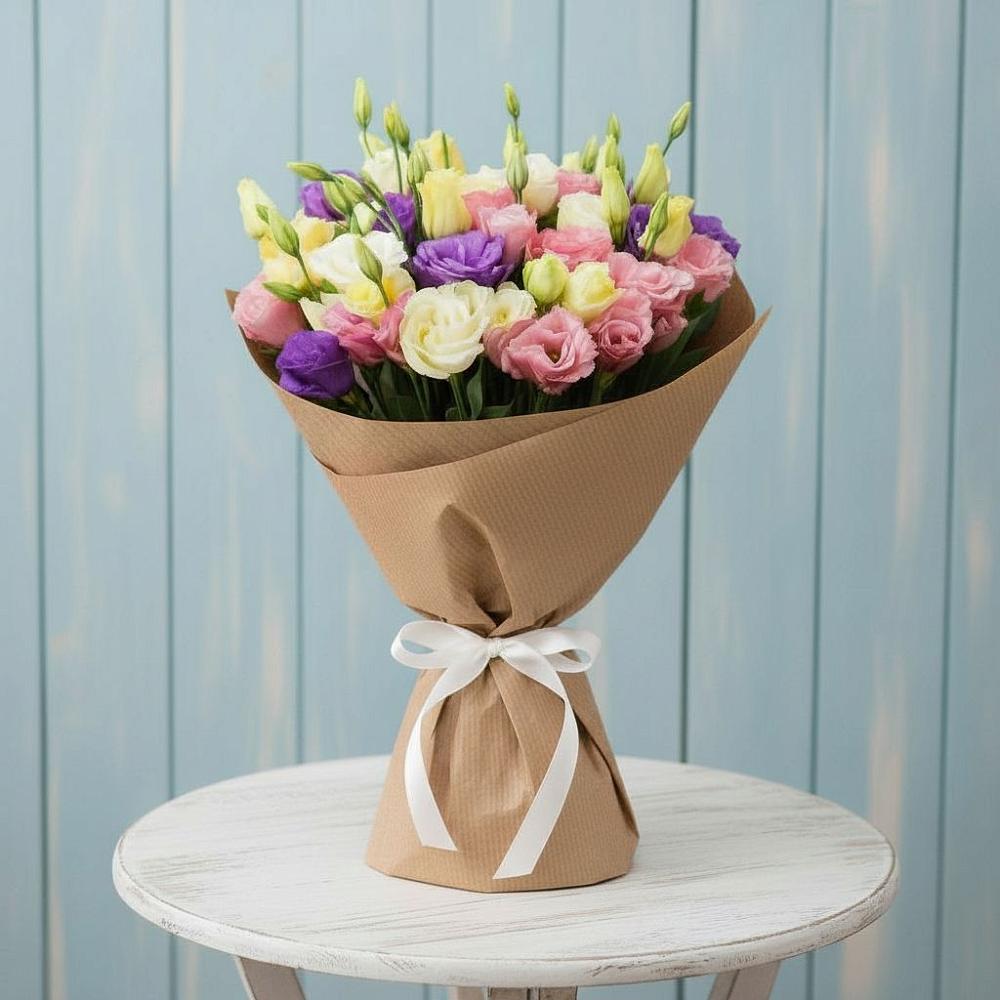 Букет цветов из: Лизиантусы в Петухово