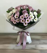 Букет цветов из:  Хризантемы и Розы в Петухово