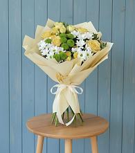 Букет цветов из:  Хризантемы и Розы #REPLACE_PRED# Петухово