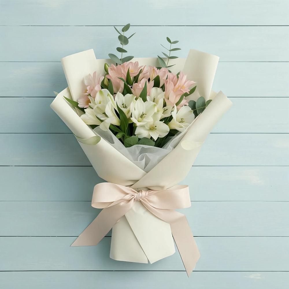 Букет цветов из: Альстромерии в Петухово