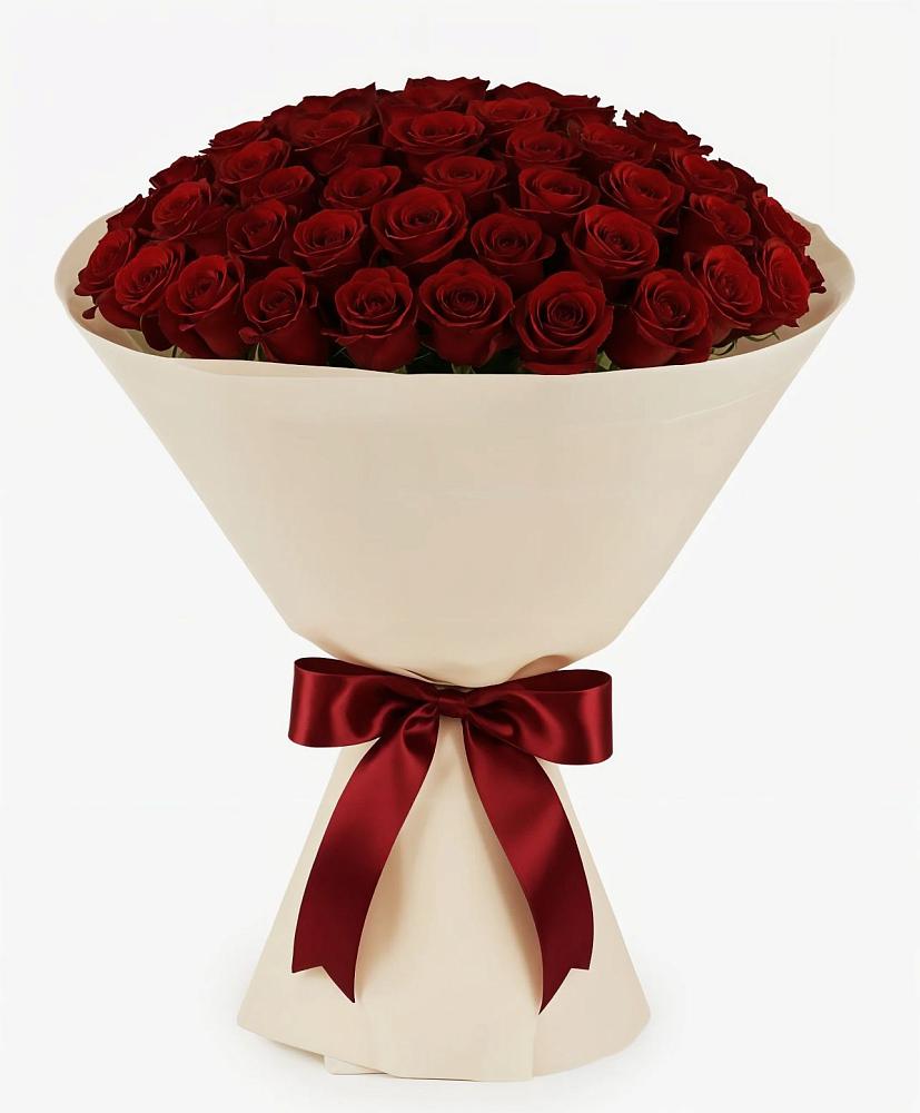 Букет 101 Бордовая роза Блэк Бакарра в Петухово