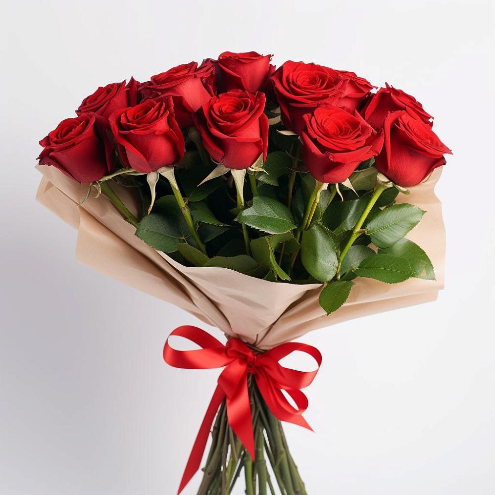 Букет 11 Красных роз Эдлесс Лав в Петухово