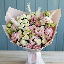 Букет цветов из:  Альстромерии и Розы в Петухово