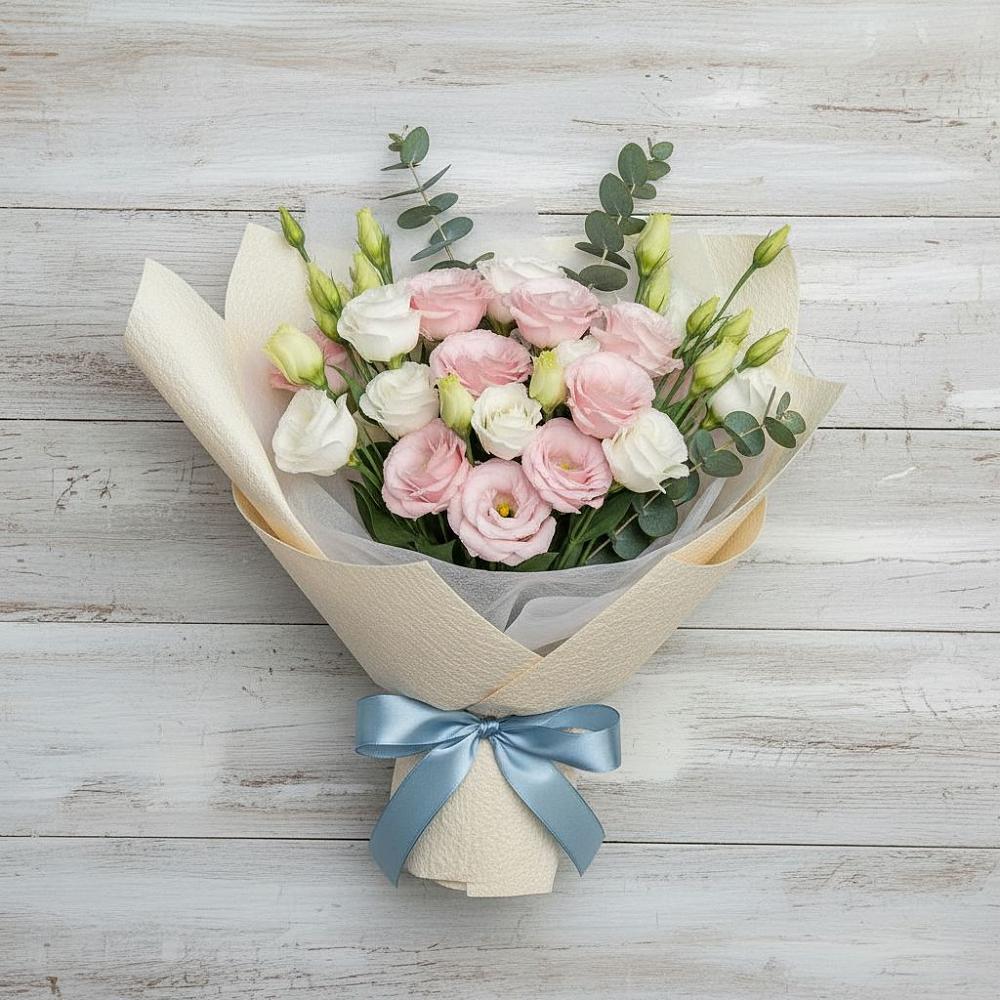 Букет цветов из: Лизиантусы в Петухово